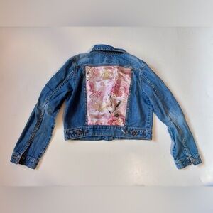 Wildest Dreamer Denim Pink Patchwork Jean Jacket
